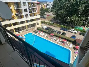 Pool view 1BR flat for sale Blue Summer Sunny beach Bulgaria