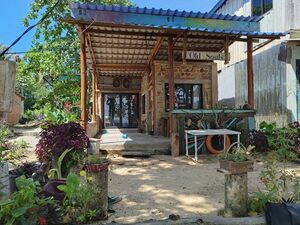 Beach Cafe on Koh Rong Samloem tropical island at M'pai Bay
