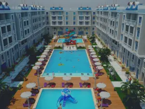 Flat Area 85 Sqm in Hurghada Hub Resort Opposite Al Hayah ho