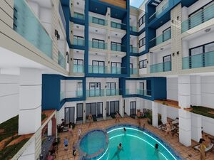 Pool view 1 bedroom apartment for sale in Jonas Suites