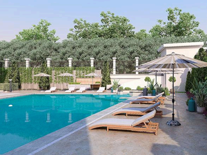 Pool level Apartment with garden & Pool