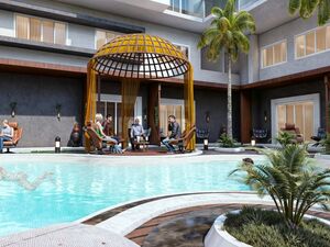 Apartment 48m with a direct view of amain street in Magawish