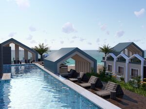 1bedroom apartment 51sqm pool view for sale,in Hurghada