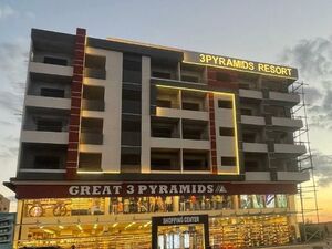 🏖 Prime Sea-View Location – Luxury Studio at 3 Pyramids Res