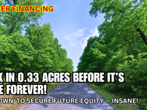 Buy 0.33 Acre Lot Between 2 Lakes For Just $67/Down