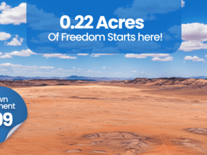 Why Pay More? 0.22 Acres Of Freedom Starts at $99/Down Only