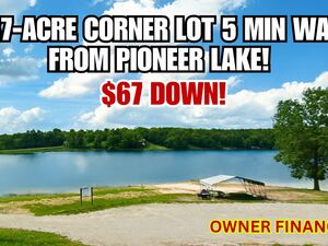 Walk to Pioneer Lake! Rare 0.37-Acre Corner Lot For $67/Down