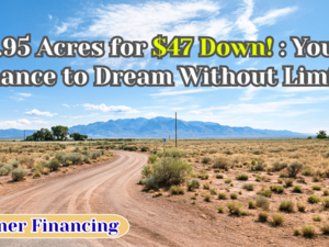 Your 0.95-Acre New Mexico Lot. Just $47/Down Locks It