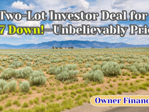 Unbelievable Investment! 2 Adjacent Lots for Just $47/Down