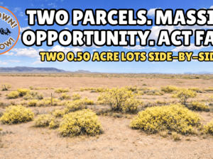 Two 0.50 Acre Lots Totalling 1 Acre. Secure It for $47/Down