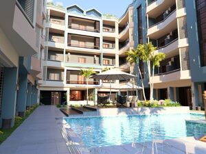 2BR Apartment 85Sqm directly on the pool