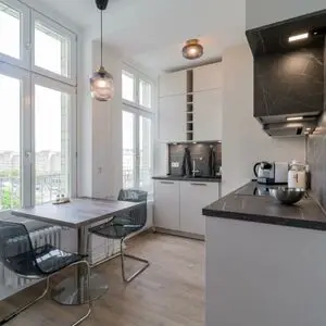 A 2bed Apartment with a panoramic view of the Frankfurter