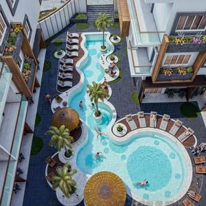 Studio with pool view, 42 m2. Magawish. Hurghada. Egypt