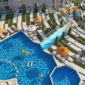 34 sqm studio, sea and street view, Stone Heights Hurghada