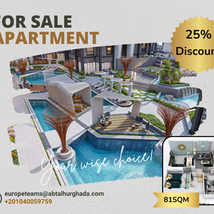 Luxury 2-Bedroom Apartment with Pool View! (81m2)
