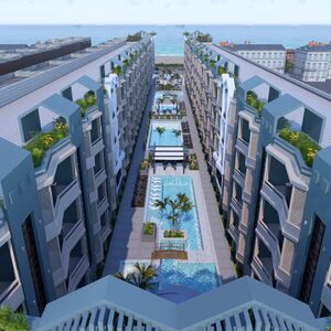 studio apartment 45sqm pool view for sale, in Hurghada
