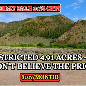 Black Friday: 30% OFF – 4.91 Acres in Colorado for $107/Mo!
