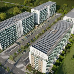 Parking lot In Bucharest, Roumania