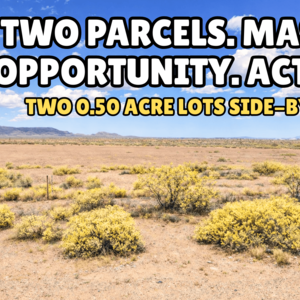 Two 0.50 Acre Lots Totalling 1 Acre. Secure It for $47/Down