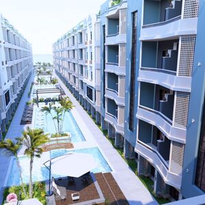 1bedroom apartment 56sqm pool view for sale, in hurghada