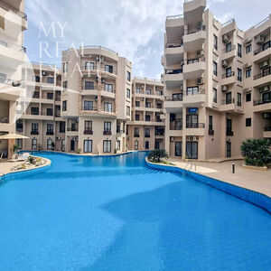 Pool view furnished studio for sale in Aqua Tropical