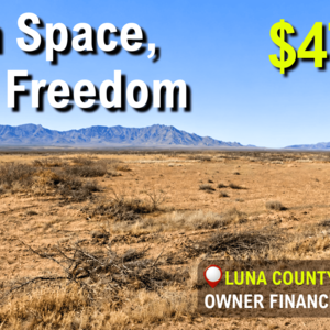 Low $47/Down for 0.56 Acres Luna Gem. Camp & Build. BUY NOW