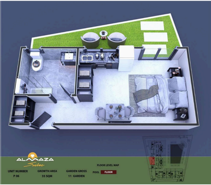 Unit P06 at Almaza Suites