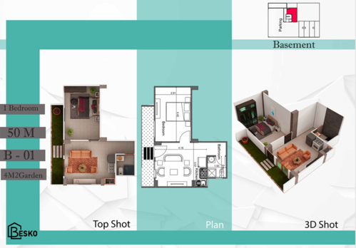 50+7 sqm ,direct to pool