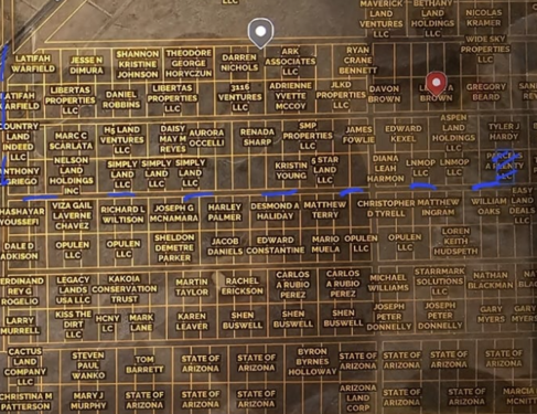 Access via dirt road