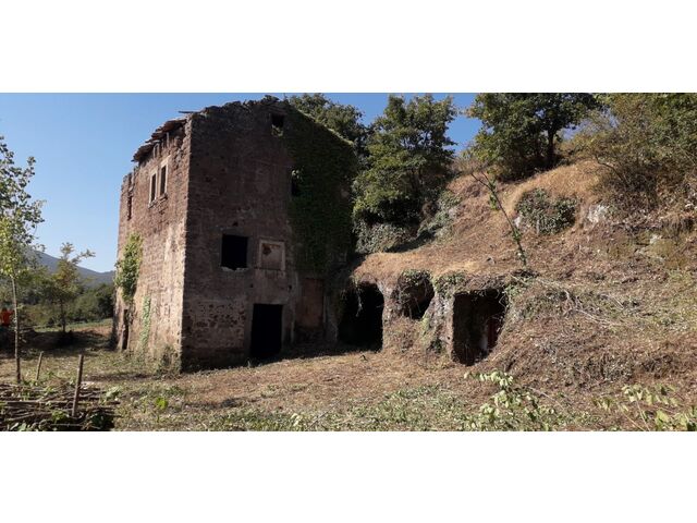 Stone ruin with caves
