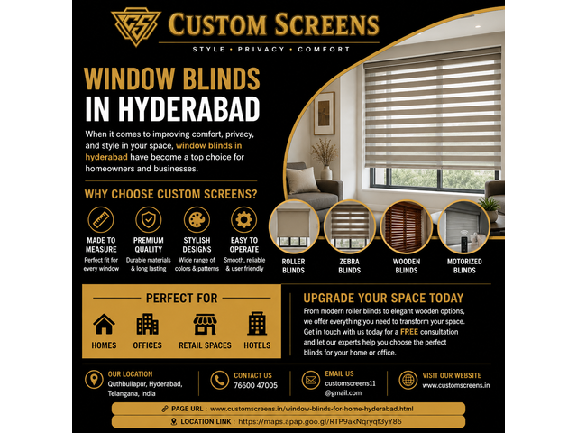 window blinds in hyd